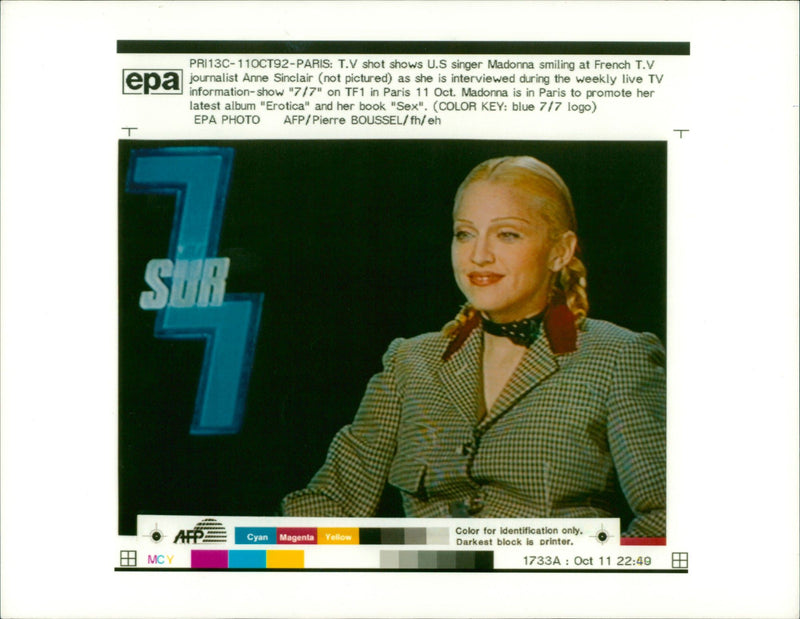 Madonna American singer-songwriter. - Vintage Photograph