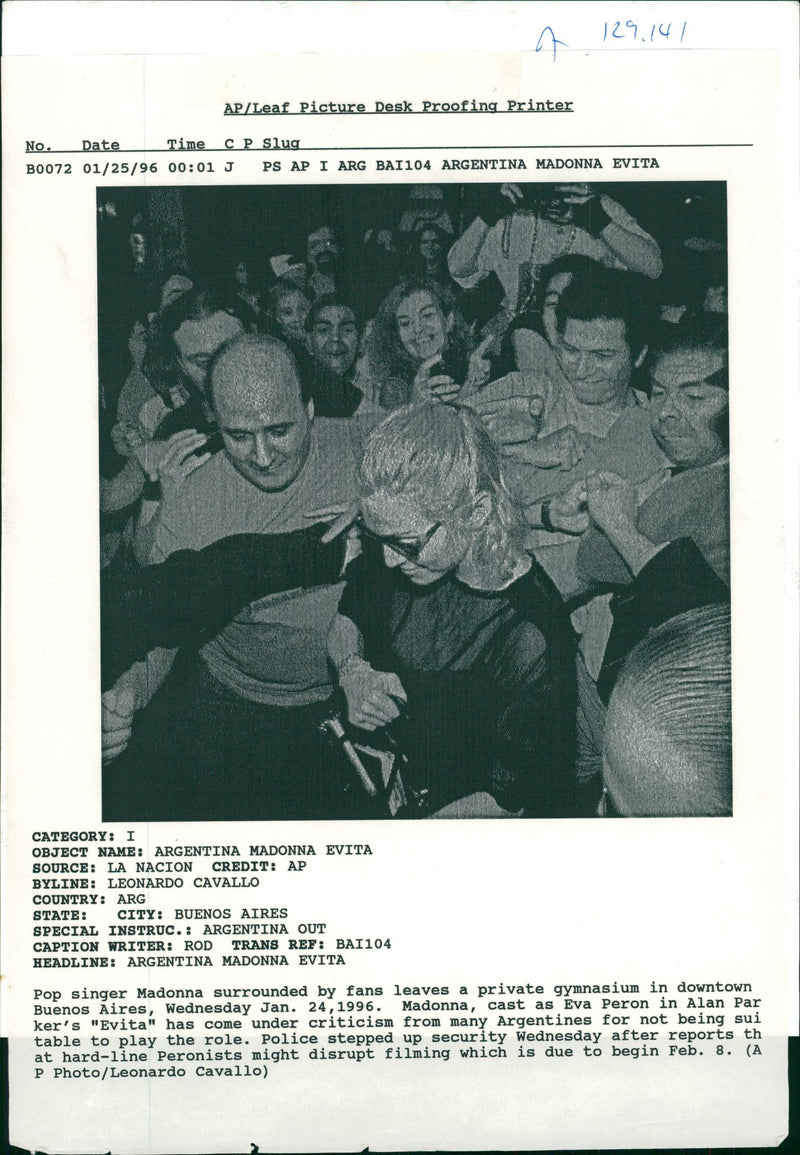 Madonna American singer-songwriter. - Vintage Photograph