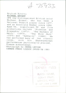 Michael Bryant. - Vintage Photograph