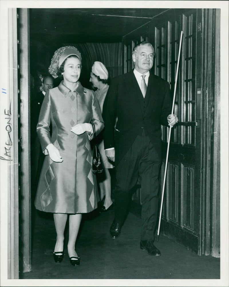 Hugh Cholmondeley and Queen Elizabeth II - Vintage Photograph