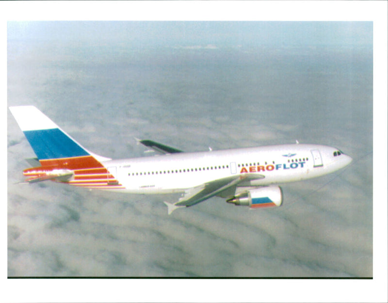 Aeroflot Airbus A-310 jetliner similar to Aeroflot Flight 593. - Vintage Photograph