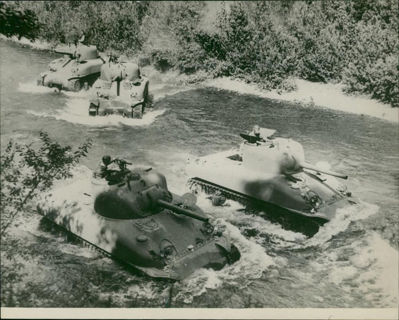 General Lee Tanks - Vintage Photograph