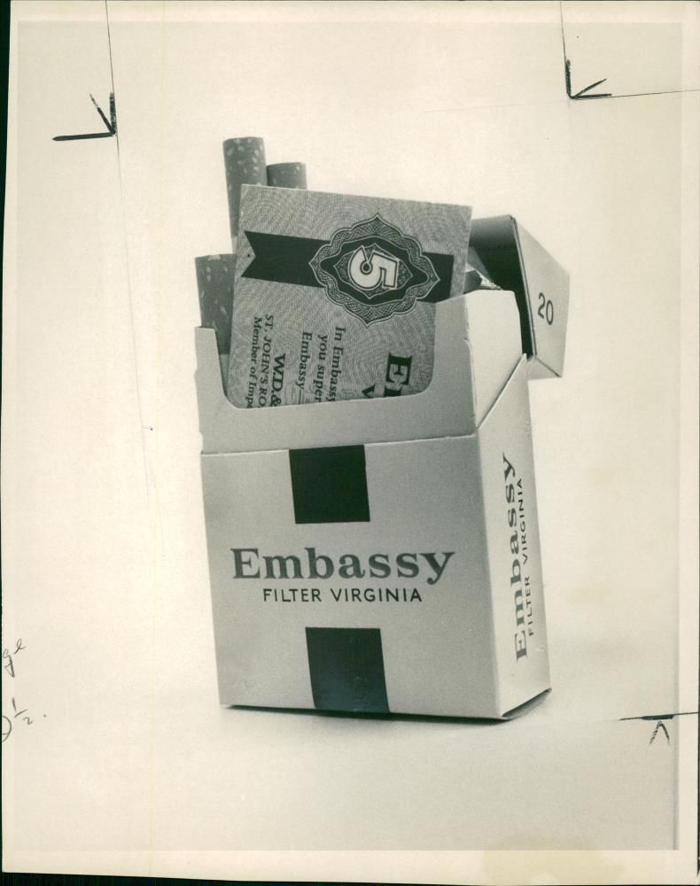 embassy cigarette. - Vintage Photograph