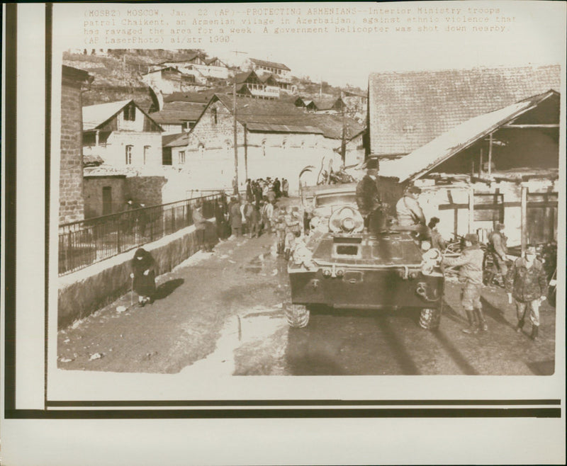 russia azerbaijan war - Vintage Photograph