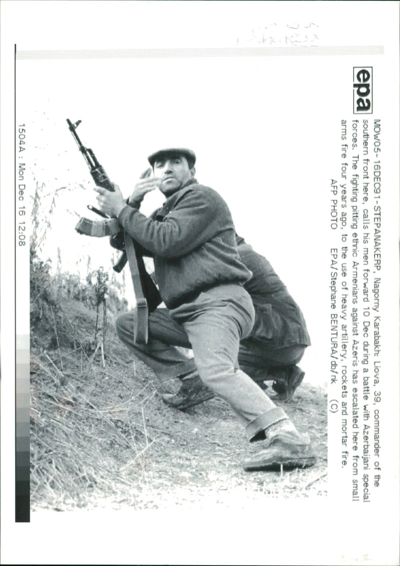 russia azerbaijan war - Vintage Photograph