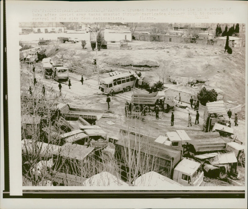 russia azerbaijan war - Vintage Photograph