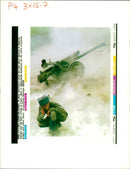 azerbaijan againts azeri gunner - Vintage Photograph