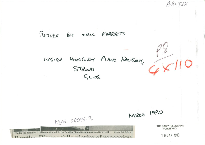 Piano Musical instrument - Vintage Photograph