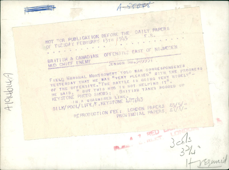 British and canadian offensive. - Vintage Photograph