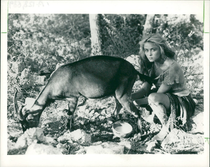 Emmanuelle BÃ©art French film actress. - Vintage Photograph