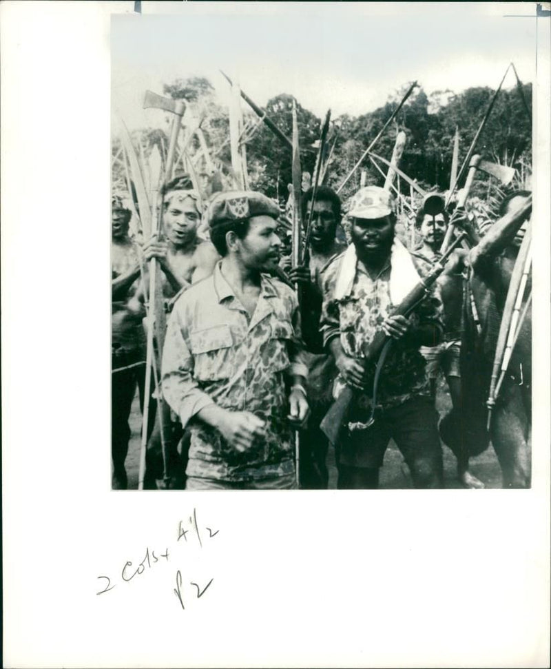 west papua national liberation army. - Vintage Photograph