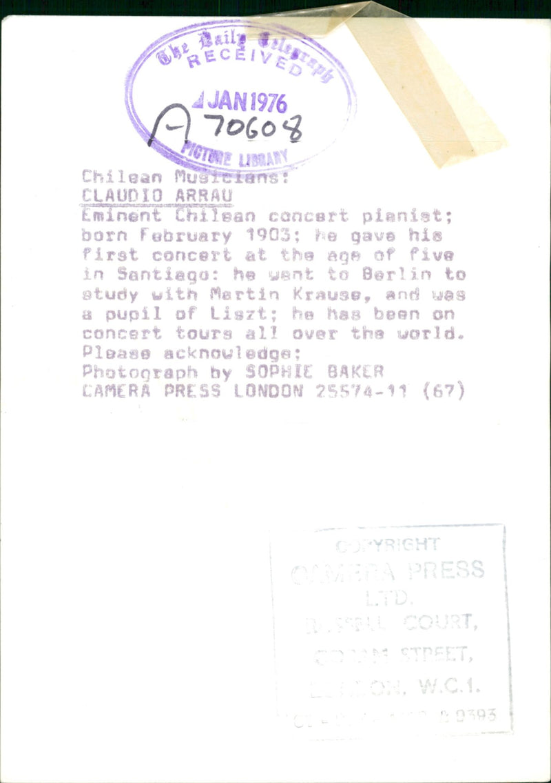 Ian Jewel Musical artist. - Vintage Photograph