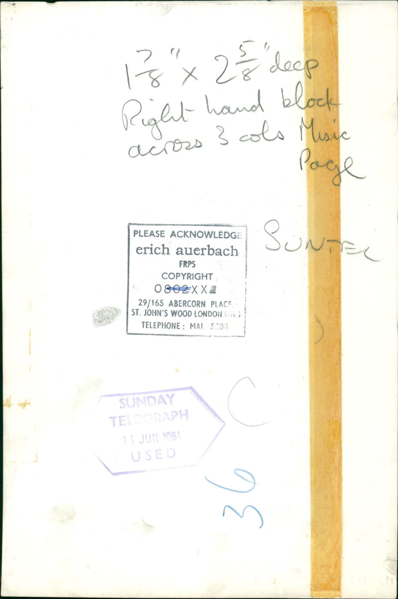 Ian Jewel Musical artist. - Vintage Photograph