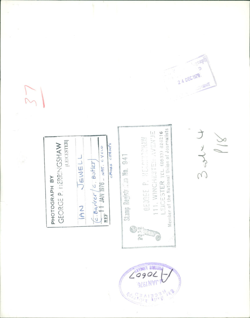 Ian Jewel Musical artist. - Vintage Photograph