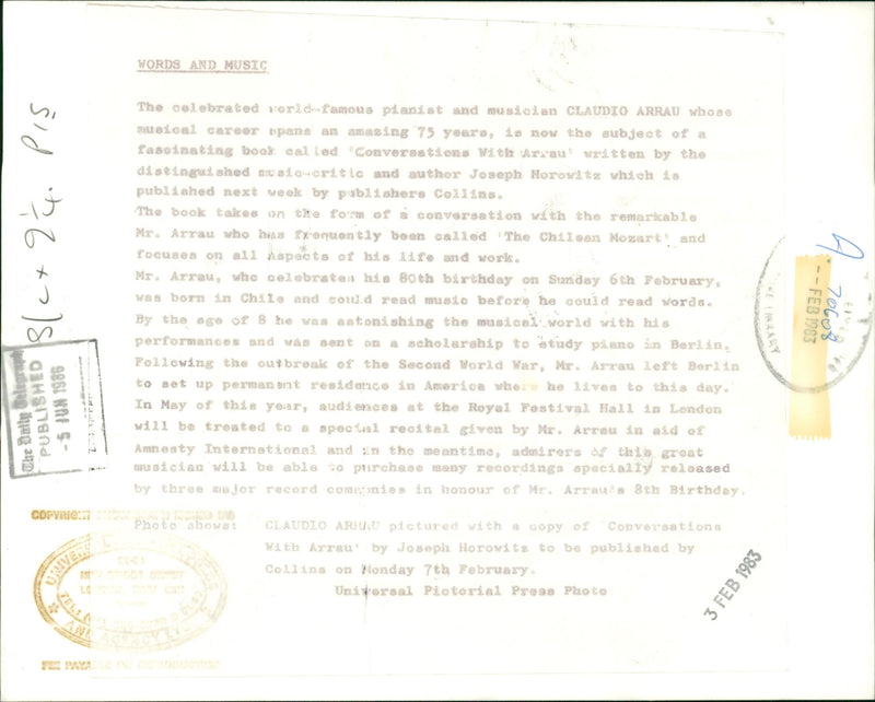 Ian Jewel Musical artist. - Vintage Photograph