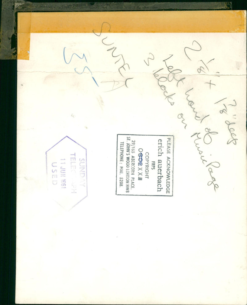 Ian Jewel Musical artist. - Vintage Photograph