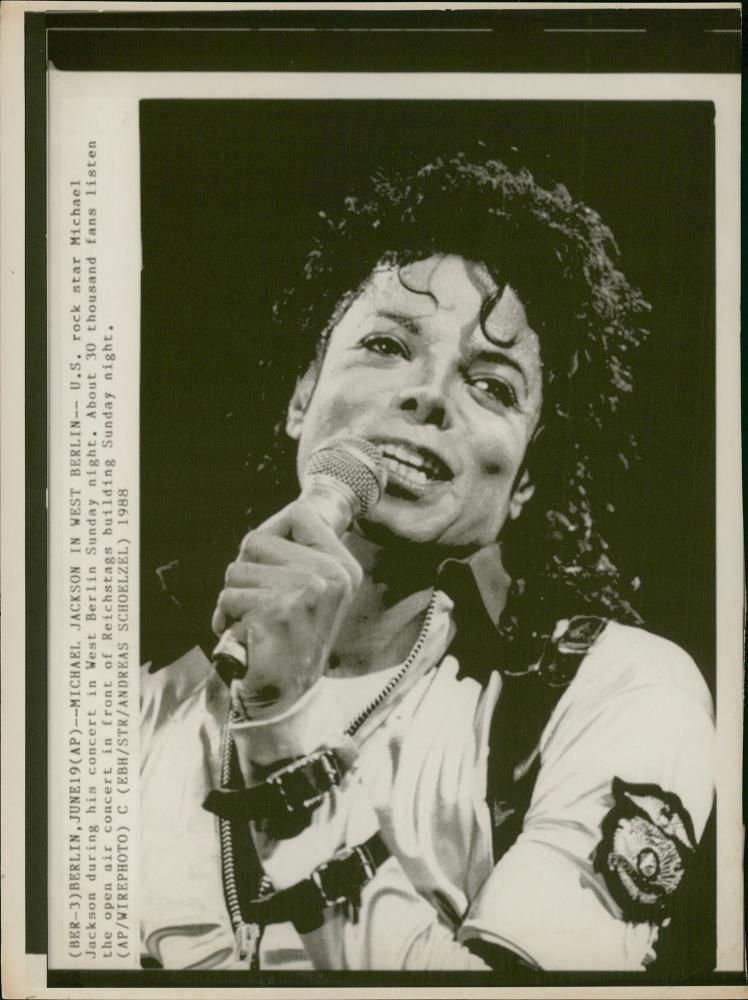 Michael Jackson American singer-songwriter. - Vintage Photograph