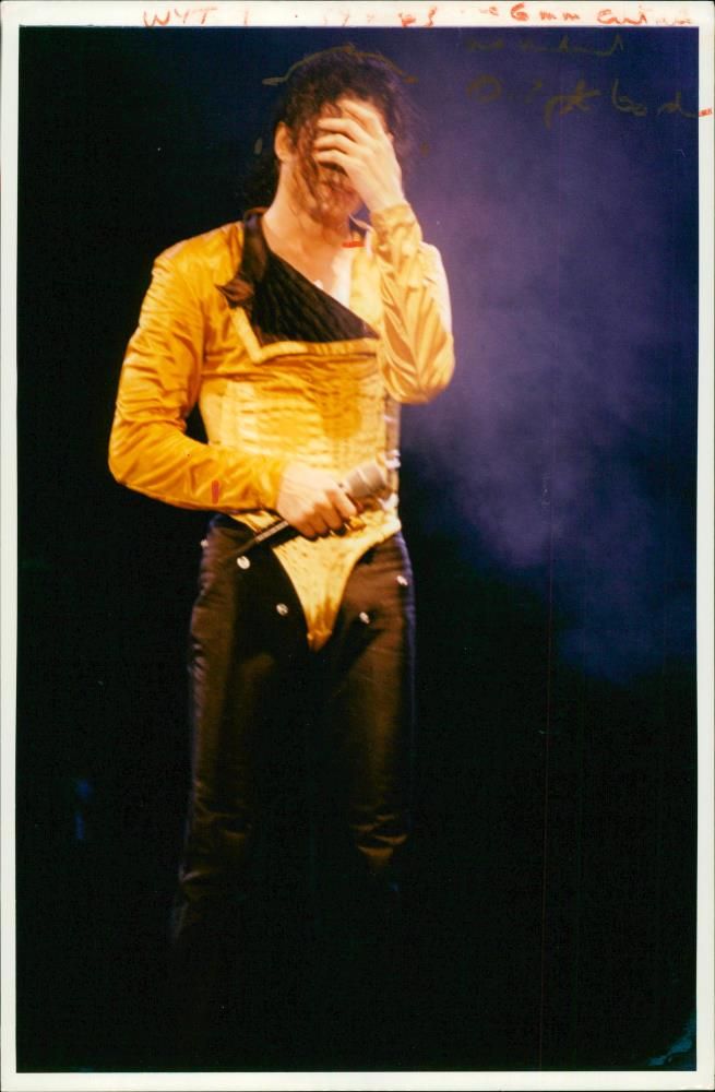 Michael Jackson American singer-songwriter. - Vintage Photograph