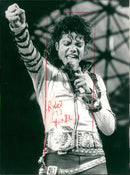 Michael Jackson American singer-songwriter. - Vintage Photograph