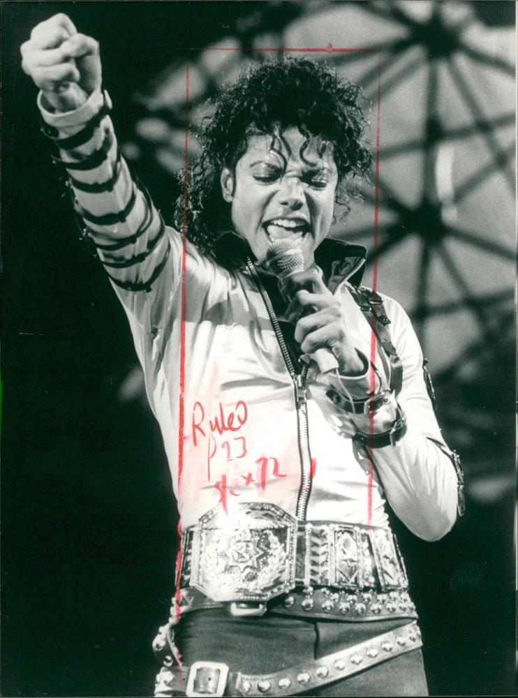 Michael Jackson American singer-songwriter. - Vintage Photograph