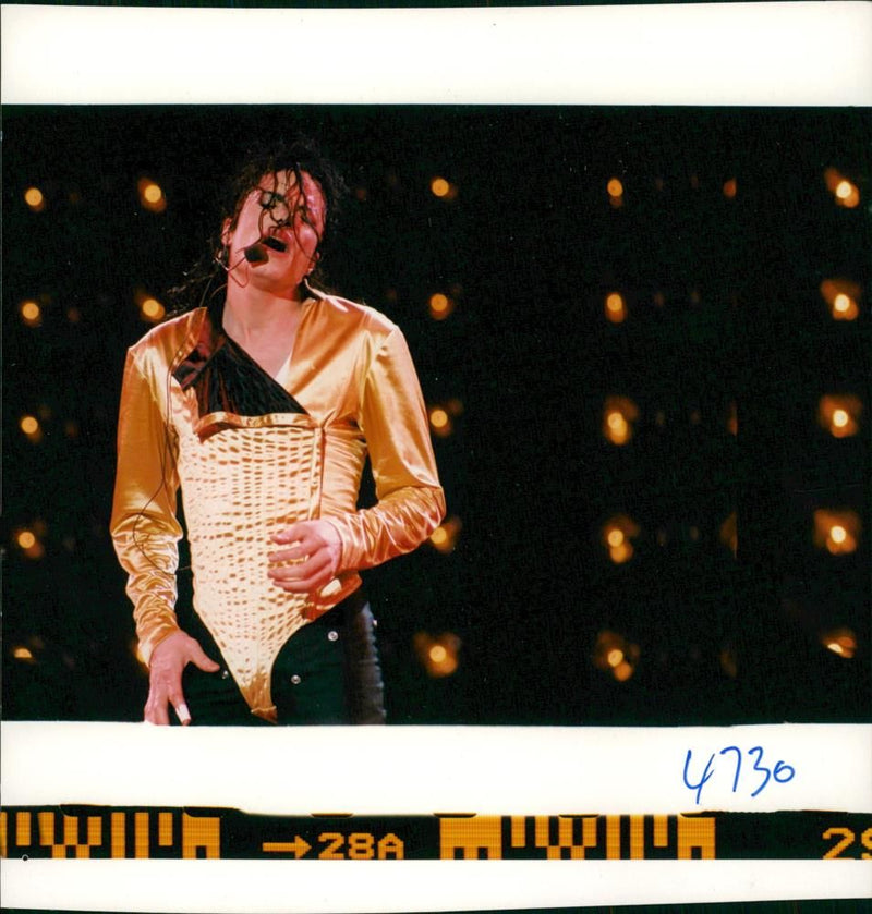 Michael Jackson American singer-songwriter. - Vintage Photograph