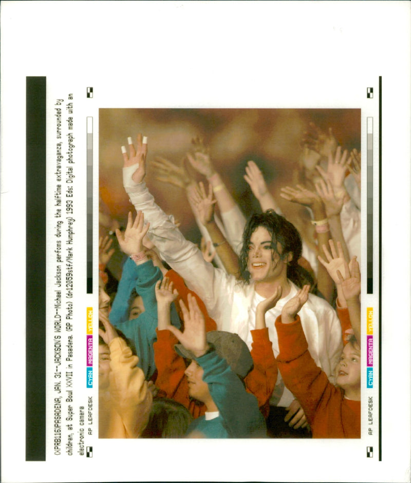 Michael Jackson American singer-songwriter. - Vintage Photograph