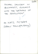 Michael Jackson American singer-songwriter. - Vintage Photograph