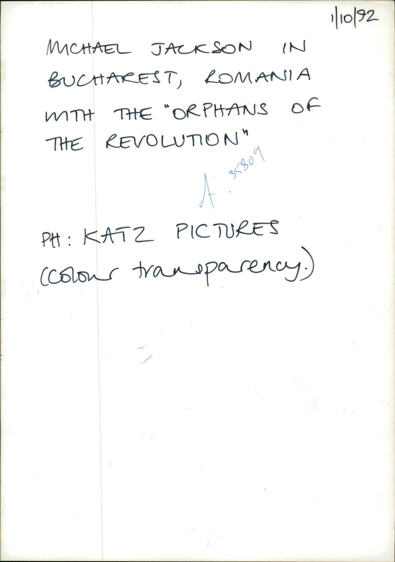 Michael Jackson American singer-songwriter. - Vintage Photograph