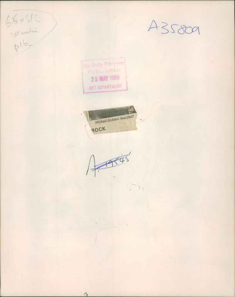 Michael Jackson American singer-songwriter. - Vintage Photograph