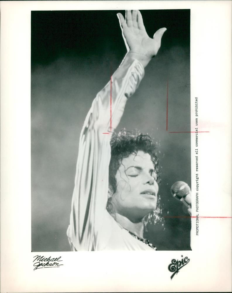 Michael Jackson American singer-songwriter. - Vintage Photograph