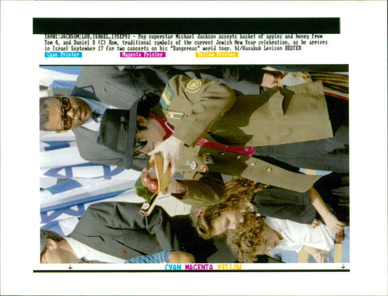 Michael Jackson American singer-songwriter. - Vintage Photograph