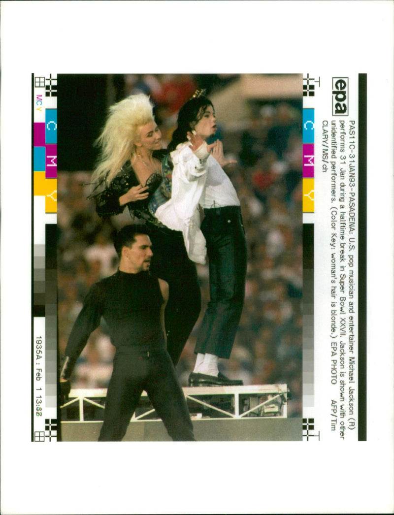 Michael Jackson American singer-songwriter. - Vintage Photograph