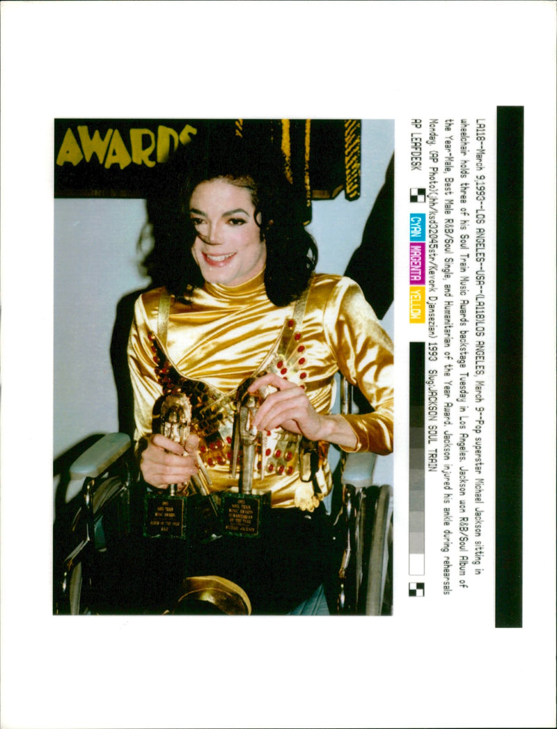 Michael Jackson American singer-songwriter. - Vintage Photograph