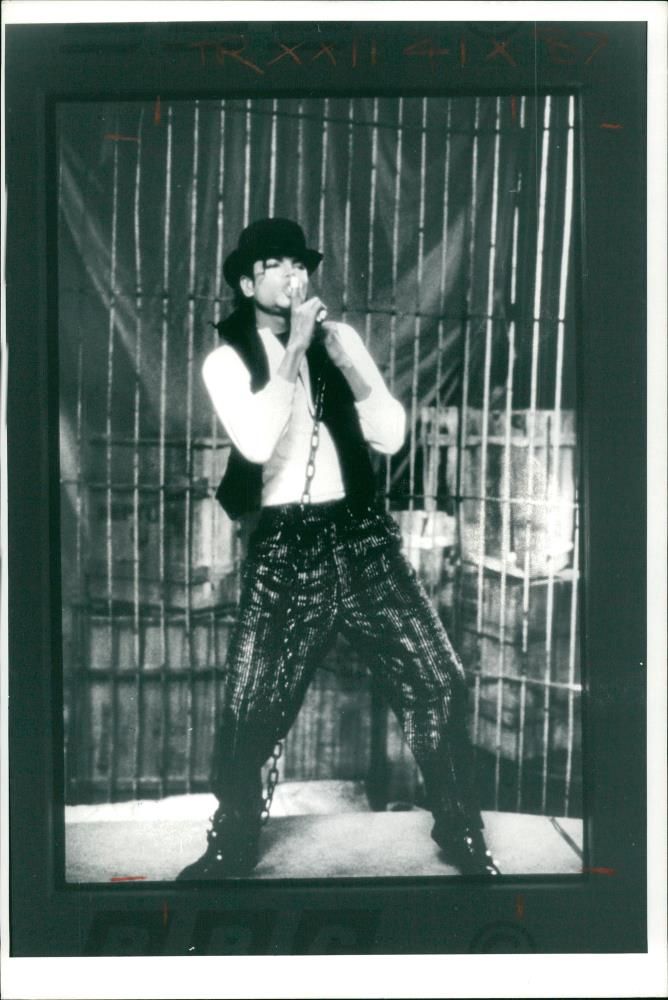 Michael Jackson American singer-songwriter. - Vintage Photograph