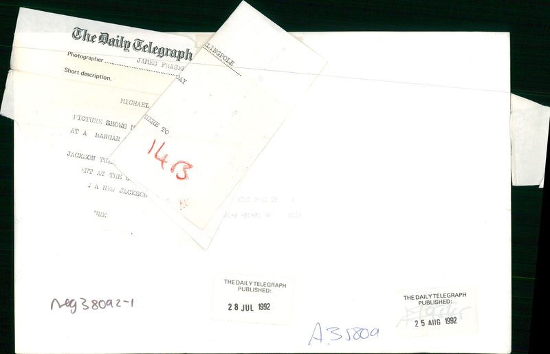 Michael Jackson American singer-songwriter. - Vintage Photograph