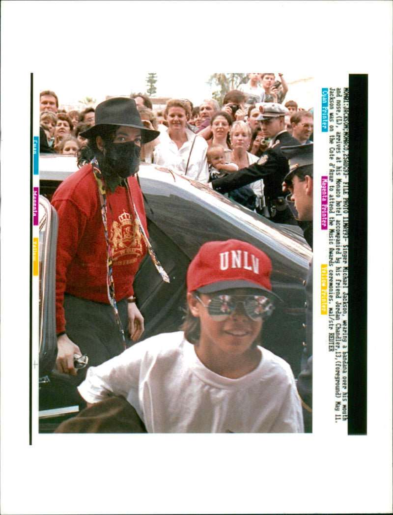 Michael Jackson American singer-songwriter. - Vintage Photograph