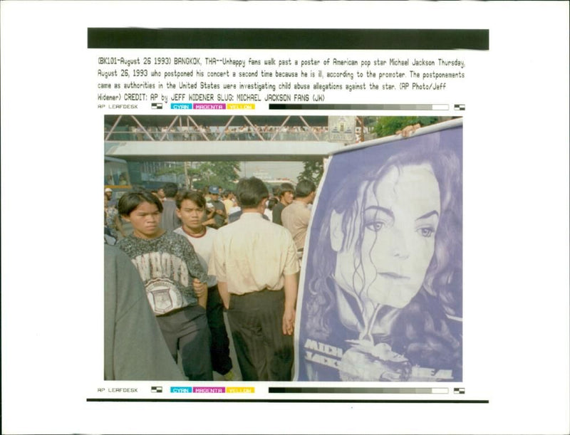 Michael Jackson American singer-songwriter. - Vintage Photograph