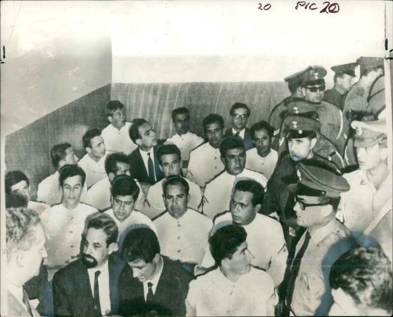 Agroup of greek royal navy. - Vintage Photograph