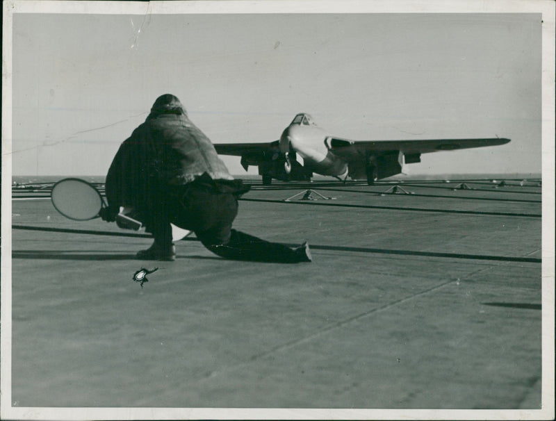 de Havilland Vampire - Vintage Photograph