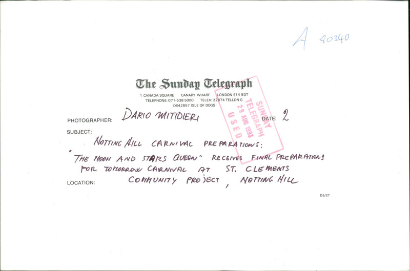 Notting Hill Carnival Music Festival - Vintage Photograph