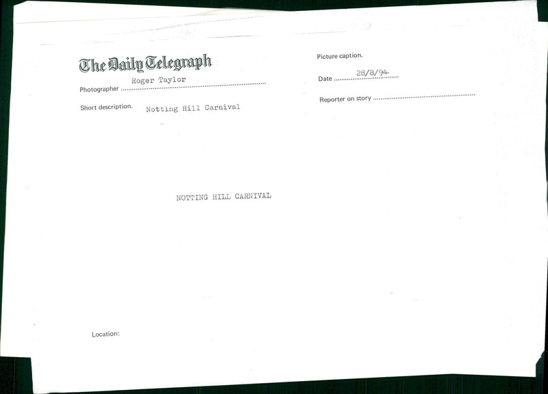 Notting Hill Carnival Music Festival - Vintage Photograph