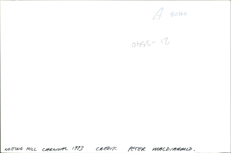 Notting Hill Carnival Music Festival - Vintage Photograph