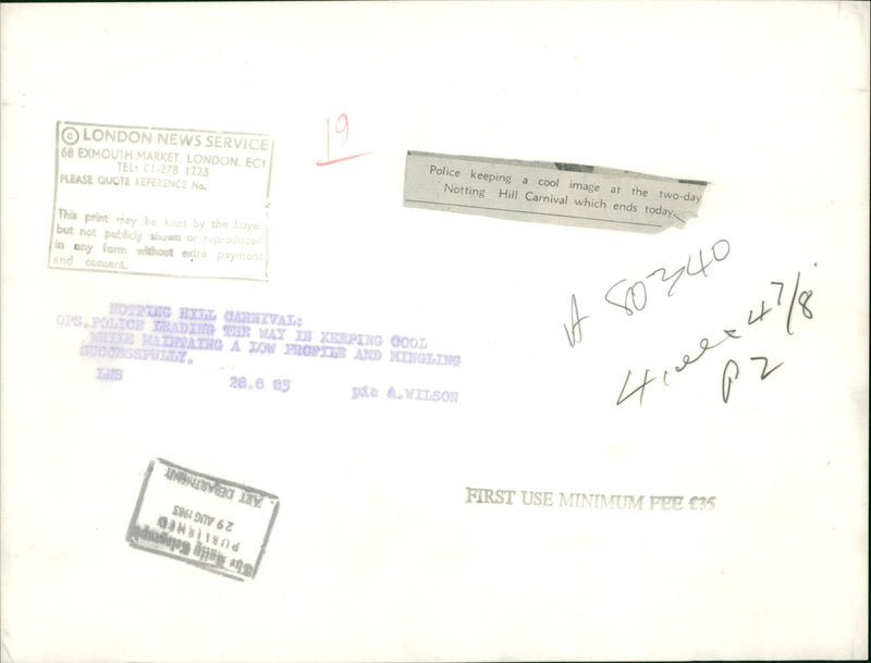 Notting Hill Carnival Music Festival - Vintage Photograph