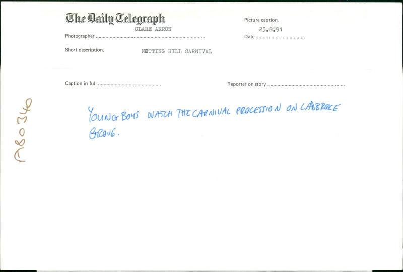 Notting Hill Carnival Music Festival - Vintage Photograph