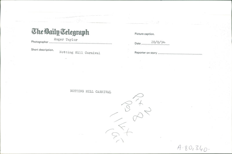 Notting Hill Carnival Music Festival - Vintage Photograph