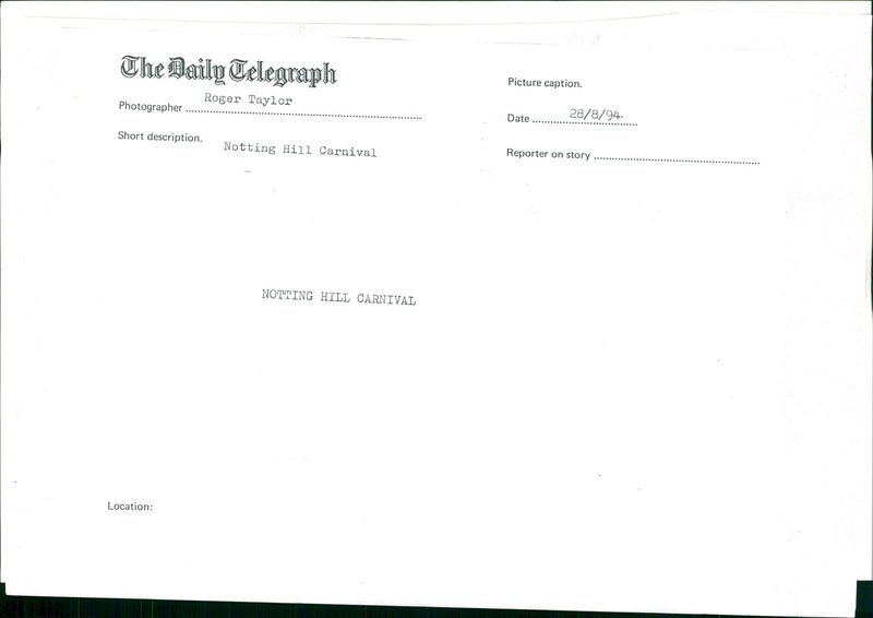 Notting Hill Carnival Music Festival - Vintage Photograph