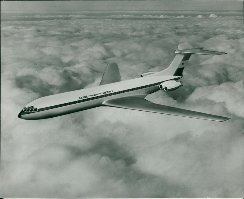 Vickers VC10 Jet airliner - Vintage Photograph