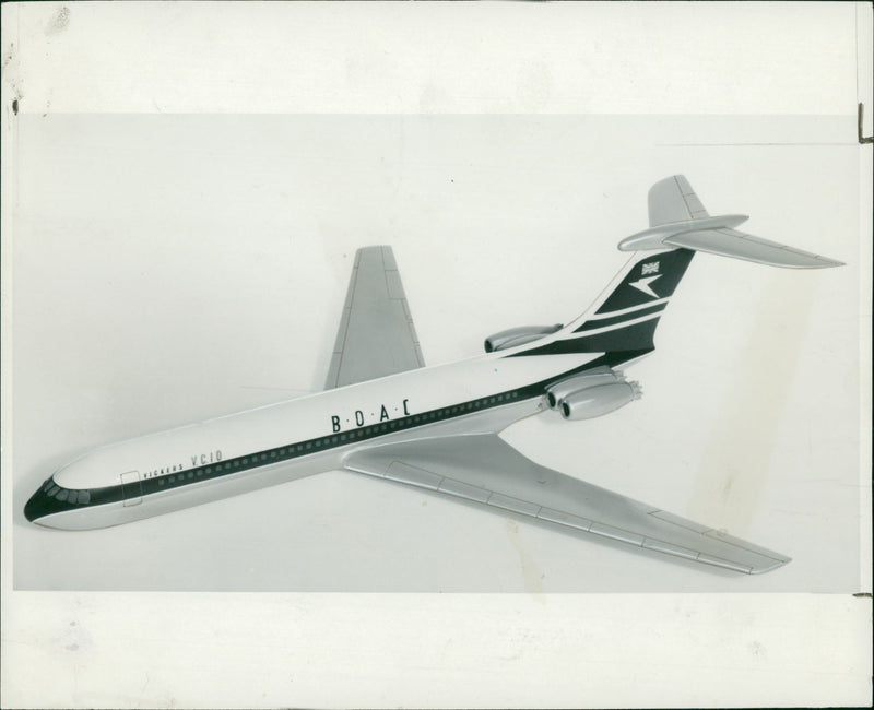 Vickers VC10 Jet airliner - Vintage Photograph