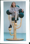 Furniture and model lilly. - Vintage Photograph