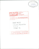 Douglas Wyllie - Vintage Photograph